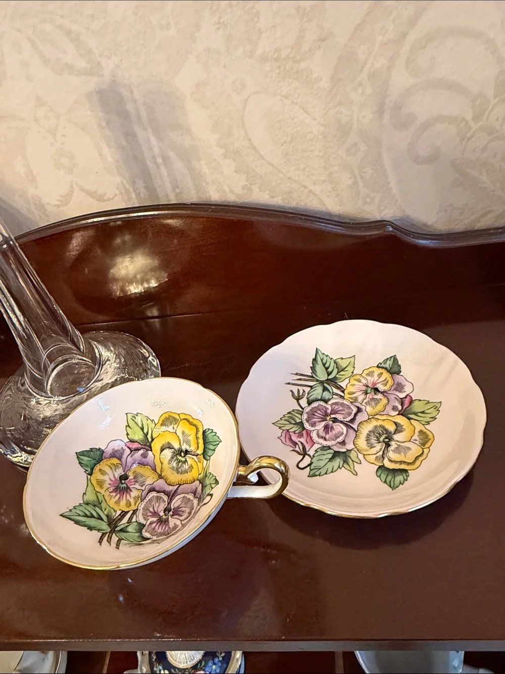 Rare England Bone China Taylor & Kent tea cup and saucer set